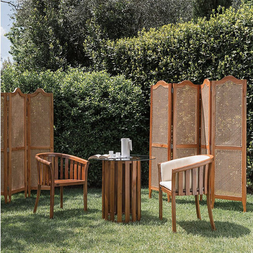 Poltrona tradizionale - Georgetown - Il Giardino di Legno - in tessuto / in teak / in teak