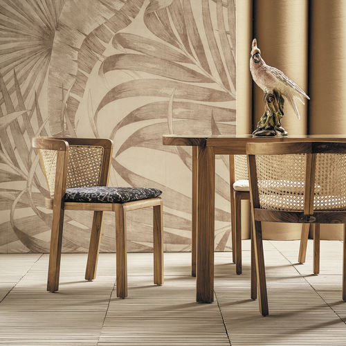 Sedia da pranzo contemporanea - Dual - Il Giardino di Legno - da esterno / da interno / in tessuto