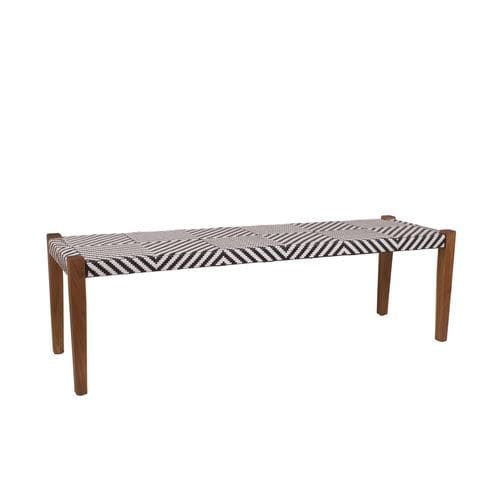Divanetto imbottito contemporaneo - Cinema d’été - Il Giardino di Legno - in rattan / con supporto in teak / in teak