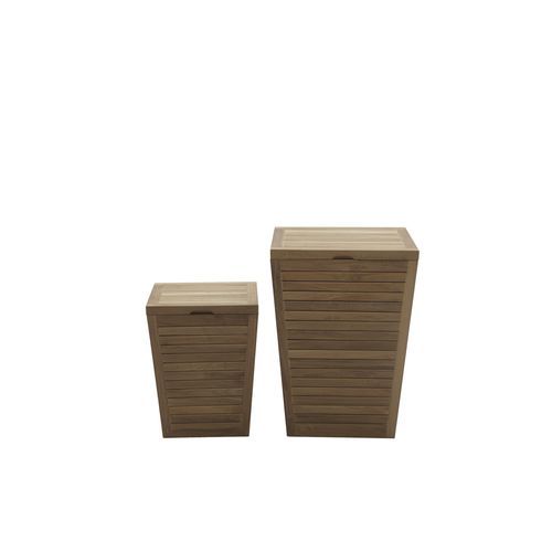 Cassapanca contemporanea - ACCO0821 - Il Giardino di Legno - da giardino / in teak / in vimini