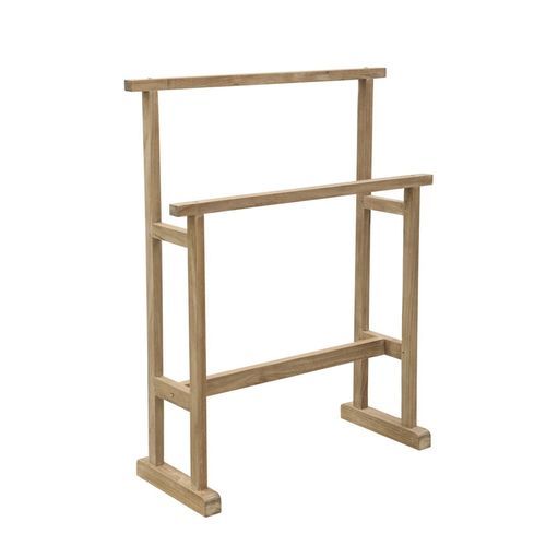 Portasalviette a 2 barre - ACCS0845 - Il Giardino di Legno - da terra / in teak / da giardino