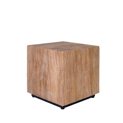 Tavolo d'appoggio contemporaneo - Stratos - Il Giardino di Legno - in teak / con supporto in metallo / con supporto in teak