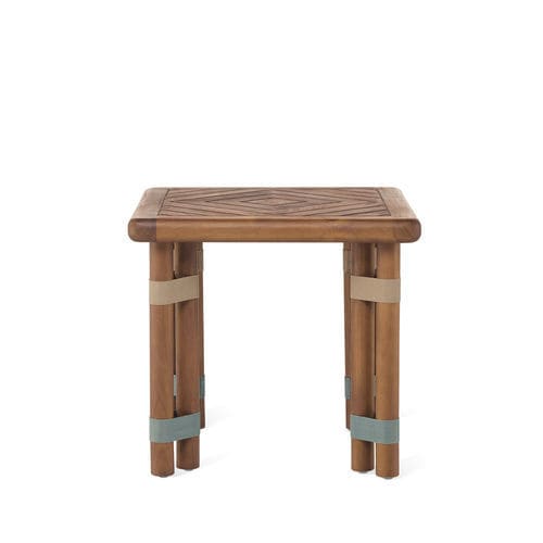 Tavolino basso contemporaneo - LIGN04I5 - Il Giardino di Legno - in teak / in legno oliato / con supporto in teak