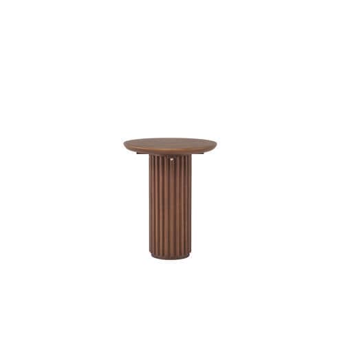 Tavolino design originale - GRIS04J3 - Il Giardino di Legno - in legno / con supporto in legno / rotondo