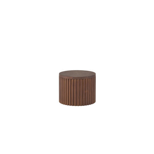 Tavolino basso design - GRIS04J5 - Il Giardino di Legno - in teak / con supporto in teak / rotondo