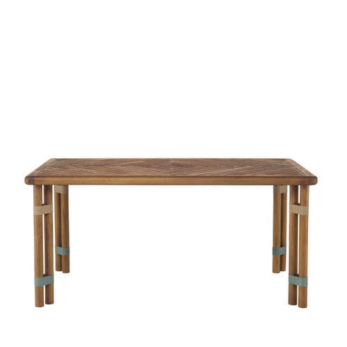 Tavolo da pranzo contemporaneo - LIGN04I8 - Il Giardino di Legno - in teak / in legno oliato / con supporto in teak
