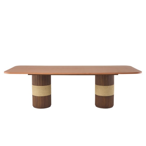 Tavolo da pranzo design - GRIS04J8 - Il Giardino di Legno - in teak / con supporto in teak / rettangolare