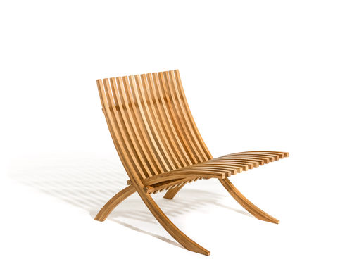 Chauffeuse contemporanea - NOZIB - Skargaarden - in teak / da giardino / contract