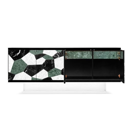 Credenza contemporanea - FRACTAL - Ginger & Jagger - in cristallo / in marmo / in acrilico