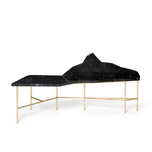 Scrivania da terra - LANDSCAPE - Ginger & Jagger - design originale / in ebano / in metallo