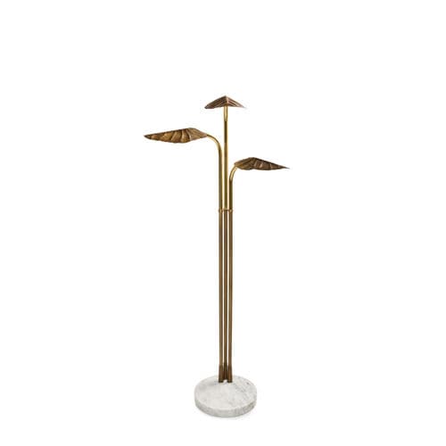Lampada da terra - LOTUS - Ginger & Jagger - in metallo / in ottone / in bronzo