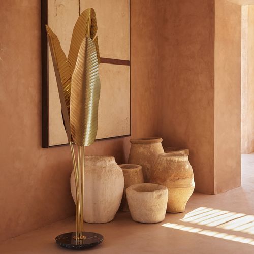 Lampada da terra - BANANAS - Ginger & Jagger - in ottone / in marmo / contemporanea