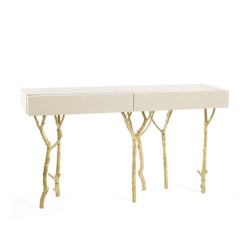 Consolle contemporanea - FIG TREE - Ginger & Jagger - impiallacciata in legno / rettangolare / per uso residenziale