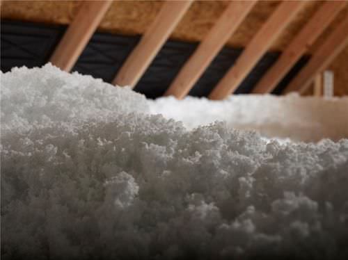 Isolante termo-acustico - ATTIC PROTECTOR® - Johns Manville - in fibra di vetro / sfuso / polverizzato