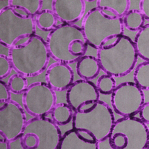 Tessuto da tappezzeria - VELLUTO CERCHIO - Foresti Home Collection Group srl - a motivi / in poliestere / in viscosa