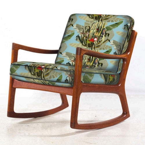 Tessuto da tappezzeria - FOGLIANO - Foresti Home Collection Group srl - con motivi naturali / in poliestere