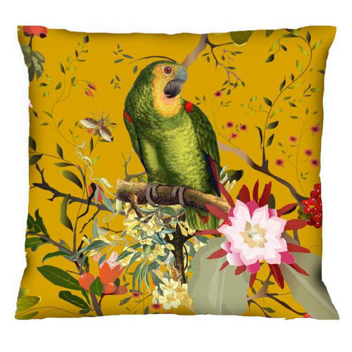 Cuscino per divano - PERROT - Foresti Home Collection Group srl - quadrato / con animali / con motivi naturali