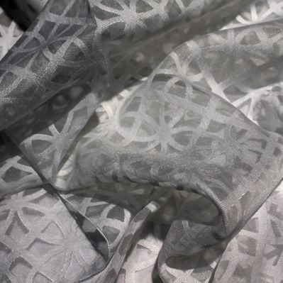 Tendina voile a motivi - DEVORE' GEOMETRICO - Foresti Home Collection Group srl - in lino / in viscosa / in poliestere