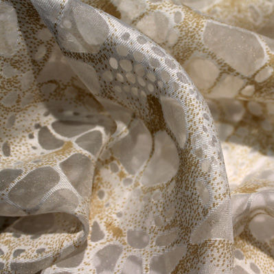 Tendina voile a motivi - DEVORE' FOSSILE - Foresti Home Collection Group srl - in lino / in viscosa / in poliestere