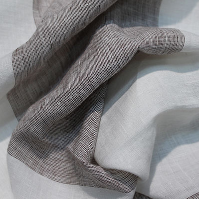 Tessuto per tende - MODENA UNITO E RIGATO - Foresti Home Collection Group srl - a motivi / in lino