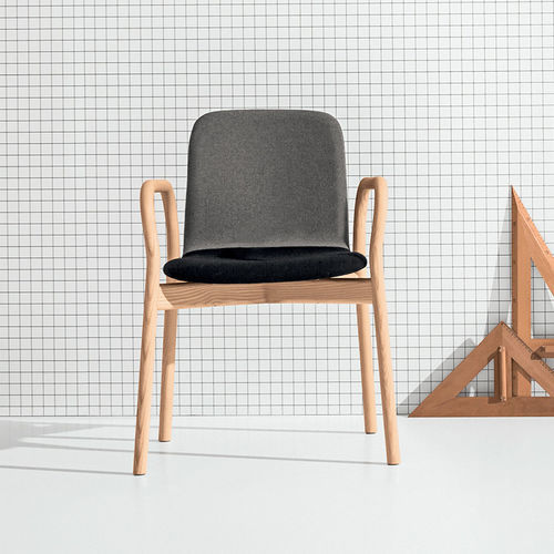 Sedia contemporanea - TWO TONE - DISCIPLINE - da interno / in tessuto / in pelle