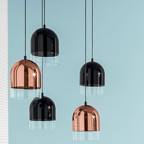 Lampada a sospensione - BELL - DISCIPLINE - in vetro / contemporanea / con cavo