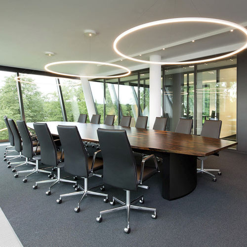 Tavolo da conferenza contemporaneo - .UNIT 5 - Spiegels - in legno / con supporto in MDF laccato / rettangolare