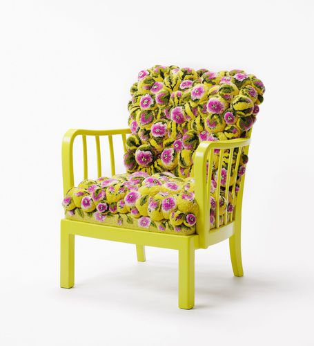 Poltrona contemporanea - No. 2.2 - MYK Berlin - in lana merinos / fatta a mano / colore personalizzabile