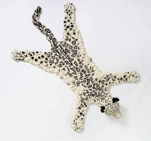 Tappeto design originale - Snow Leopard - MYK Berlin - con animali / in lana merinos / annodato a mano