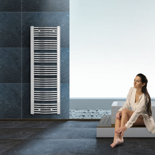 Scaldasalviette ad acqua calda - ANDROS CH - RADSON - contemporaneo / cromato / da parete