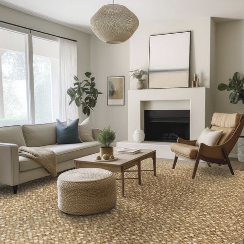 Moquette tessuto a mano - MOCHIMA  - Stanton Carpet Corporation - in juta / contract / a motivi