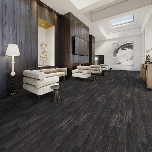 Moquette tufted - GRAND LUXE PLANK - Stanton Carpet Corporation - in polipropilene / contract / a motivi