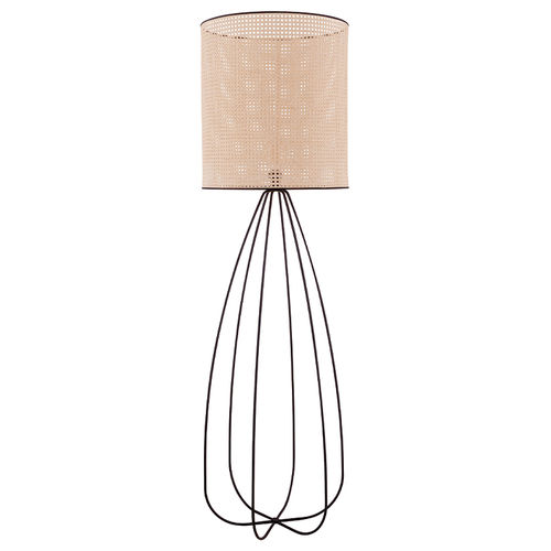 Lampada da terra - LMP TRACY - FLAM ET LUCE LUMINAIRES - in metallo / in tessuto / contemporanea