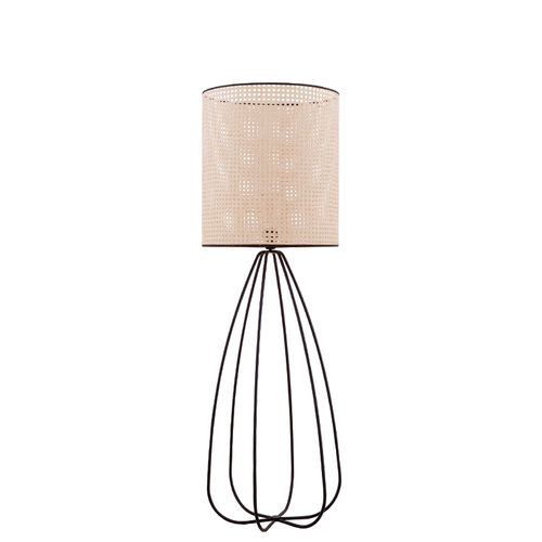 Lampada da terra - TRACY MM - FLAM ET LUCE LUMINAIRES - in metallo / in tessuto / contemporanea