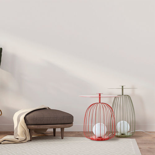 Lampada da pavimento - OZ 35 - FLAM ET LUCE LUMINAIRES - in metallo / contemporanea / con cavo