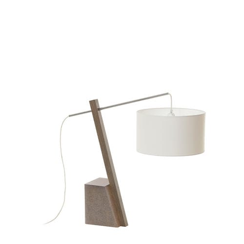 Lampada da tavolo - JENS - FLAM ET LUCE LUMINAIRES - in tessuto / in legno / in pietra