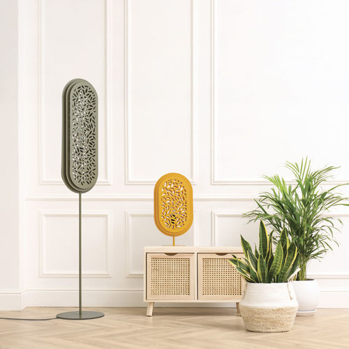 Lampada da tavolo - BAMBOO MM - FLAM ET LUCE LUMINAIRES - in metallo / in legno / contemporanea
