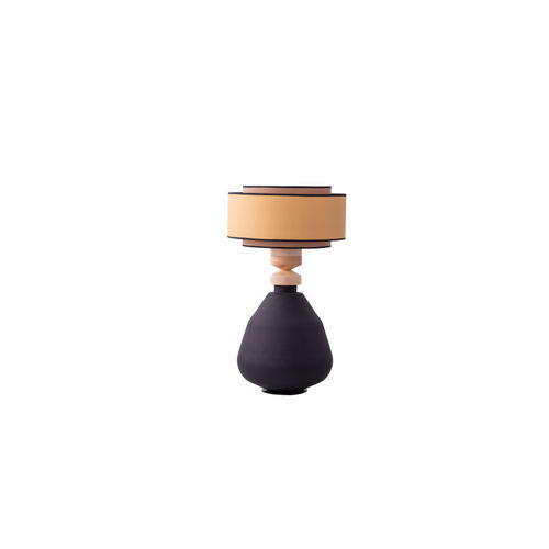 Lampada da tavolo - JESSY - FLAM ET LUCE LUMINAIRES - in tessuto / in legno / in ceramica