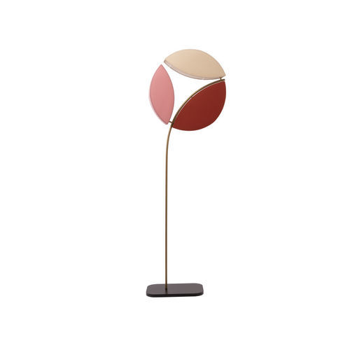 Lampada da pavimento - LMP DANDELION - FLAM ET LUCE LUMINAIRES - in tessuto / in legno / in ceramica