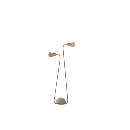 Lampada da pavimento - LMP ECLO - FLAM ET LUCE LUMINAIRES - in metallo / in legno / contemporanea
