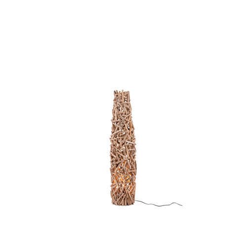 Lampada da pavimento - MAUI - FLAM ET LUCE LUMINAIRES - in legno / contemporanea / con cavo