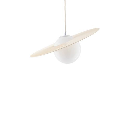 Lampada a sospensione - SUSP. SATURNE - FLAM ET LUCE LUMINAIRES - in opalina / in vetro / contemporanea