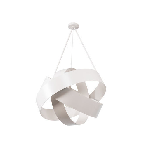Lampadario contemporaneo - JUPITER XXL - FLAM ET LUCE LUMINAIRES - in metallo / in tessuto / con 1 punto luce