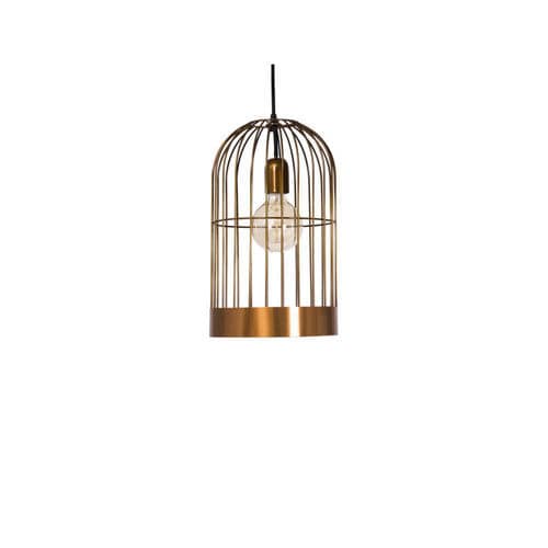 Lampada a sospensione - GAIOLA MM - FLAM ET LUCE LUMINAIRES - in metallo / contemporanea / senza fili