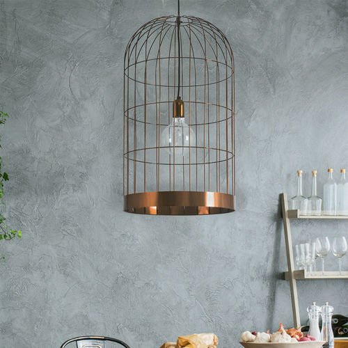 Plafoniera contemporanea - GAIOLA PM - FLAM ET LUCE LUMINAIRES - scultura / in metallo / LED