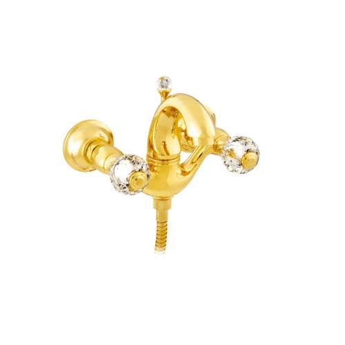 Miscelatore doppio comando per vasca - 036118.000.00 - Bronces Mestre, S.A. - da parete / in metallo / in cristallo Swarovski®
