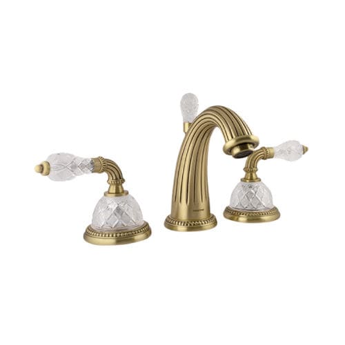 Miscelatore doppio comando per lavabo - 033301.FCC.30 - Bronces Mestre, S.A. - da appoggio / in metallo / in cristallo