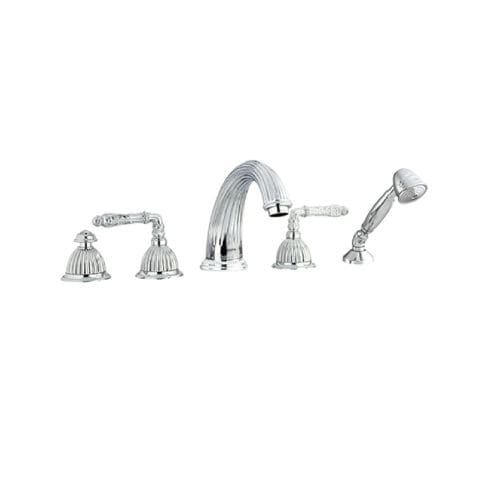 Miscelatore doppio comando per vasca - 033016.APT.50 - Bronces Mestre, S.A. - da appoggio / in metallo / in cristallo