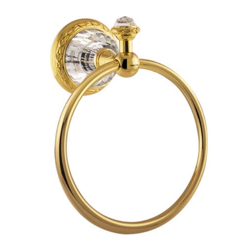 Portasalviette ad anello - 262073.0000.01 - Bronces Mestre, S.A. - da parete / in metallo cromato / in cristallo Swarovski®