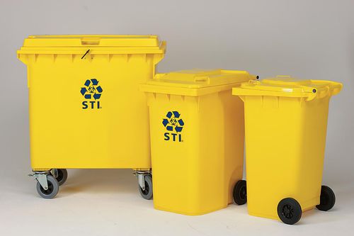 Portarifiuti contenitore - MGB 240.1 ZHA - Engels - in plastica / con ruote / con coperchio